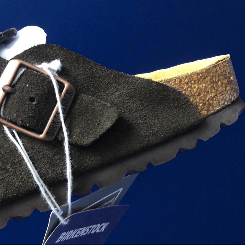 ⭐️Birkenstock Boston ⭐️Mocha Narrow Suede Mules - Picture 5 of 7